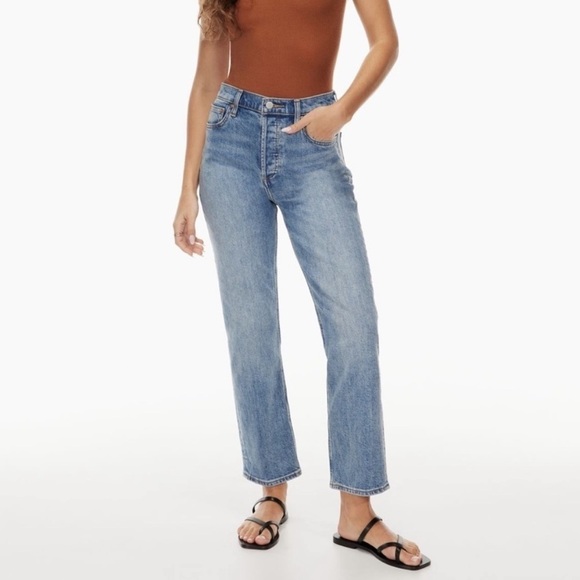 Aritzia Denim Forum Arlo High Rise Straight Jean - Picture 1 of 9